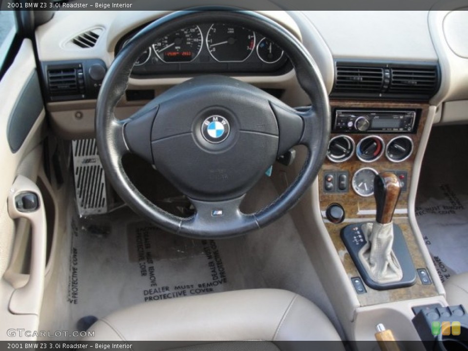Beige Interior Dashboard for the 2001 BMW Z3 3.0i Roadster #69900040