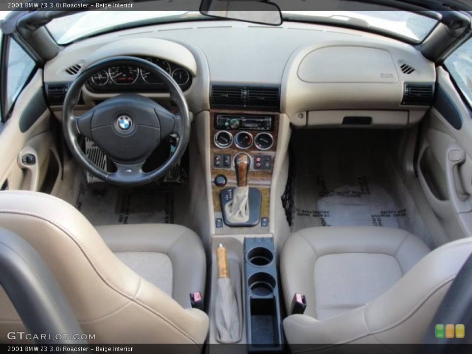 Beige Interior Photo for the 2001 BMW Z3 3.0i Roadster #69900046