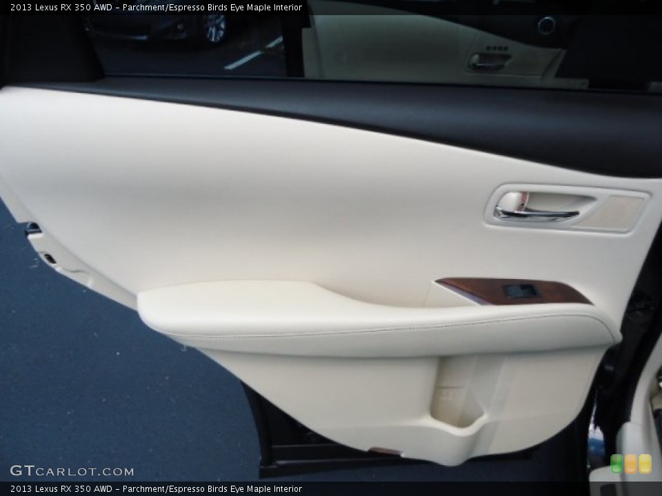 Parchment/Espresso Birds Eye Maple Interior Door Panel for the 2013 Lexus RX 350 AWD #69901204