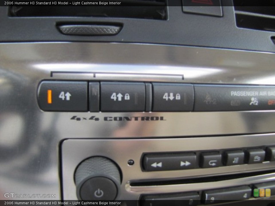 Light Cashmere Beige Interior Controls for the 2006 Hummer H3  #69902452