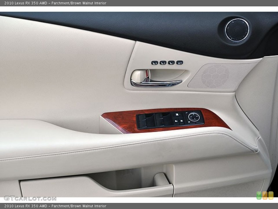 Parchment/Brown Walnut Interior Door Panel for the 2010 Lexus RX 350 AWD #69906126