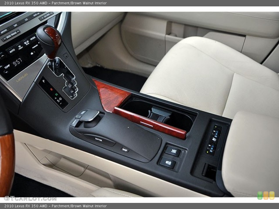 Parchment/Brown Walnut Interior Controls for the 2010 Lexus RX 350 AWD #69906149