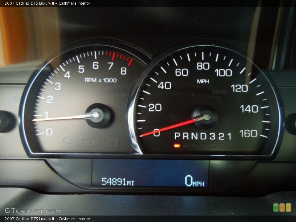 Cashmere Interior Gauges for the 2007 Cadillac DTS Luxury II #69907013