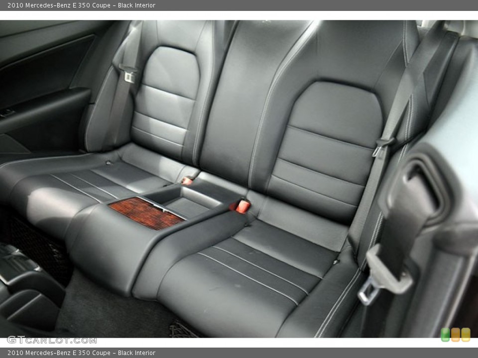 Black Interior Rear Seat for the 2010 Mercedes-Benz E 350 Coupe #69907226