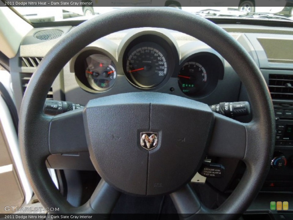 Dark Slate Gray Interior Steering Wheel for the 2011 Dodge Nitro Heat #69907233