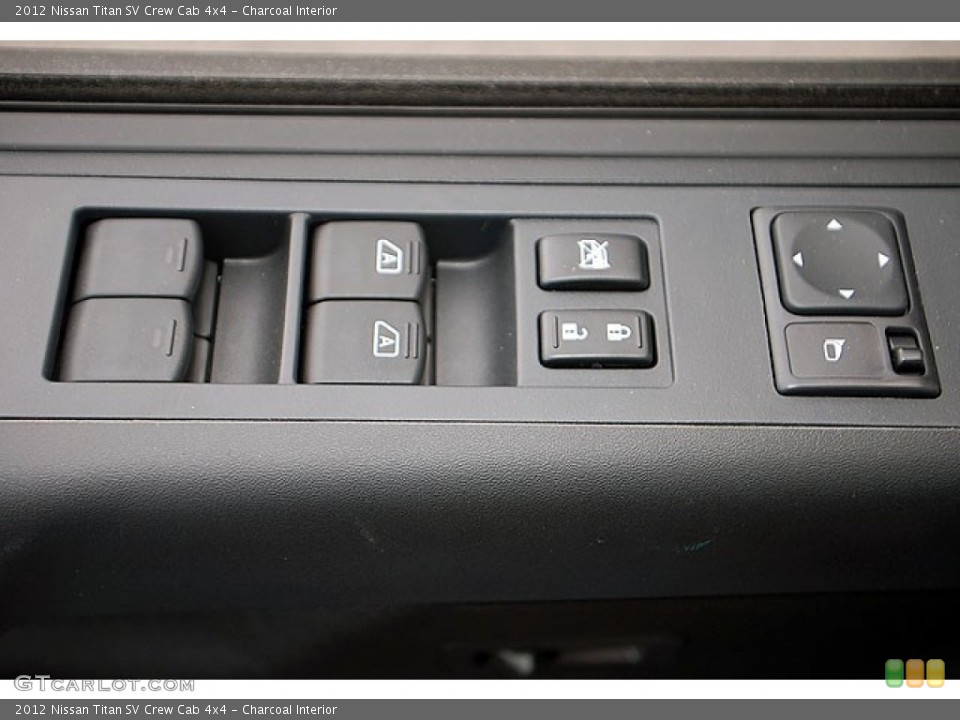 Charcoal Interior Controls for the 2012 Nissan Titan SV Crew Cab 4x4 #69907601