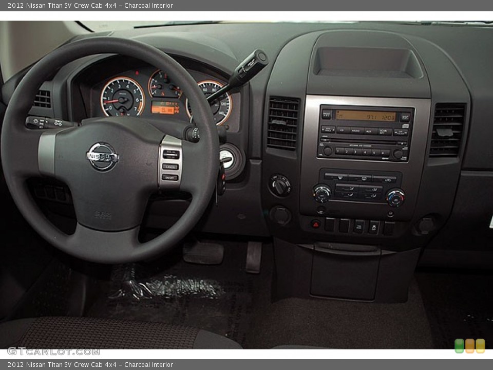 Charcoal Interior Dashboard for the 2012 Nissan Titan SV Crew Cab 4x4 #69907691
