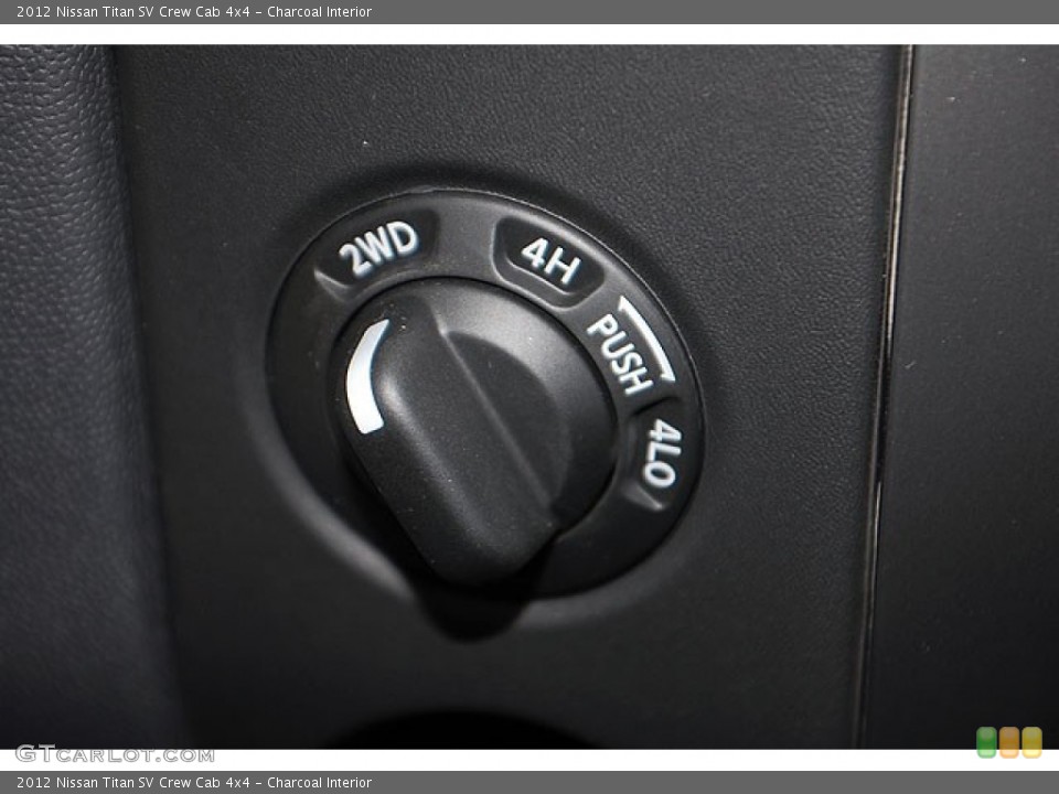 Charcoal Interior Controls for the 2012 Nissan Titan SV Crew Cab 4x4 #69907707