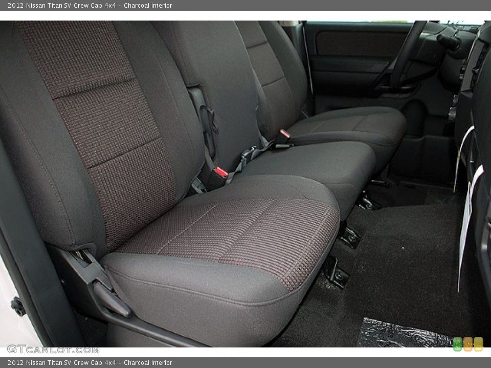 Charcoal Interior Rear Seat for the 2012 Nissan Titan SV Crew Cab 4x4 #69907715