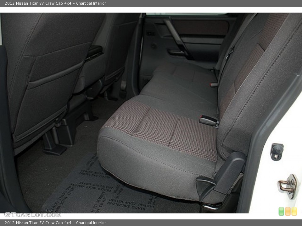 Charcoal Interior Rear Seat for the 2012 Nissan Titan SV Crew Cab 4x4 #69907835