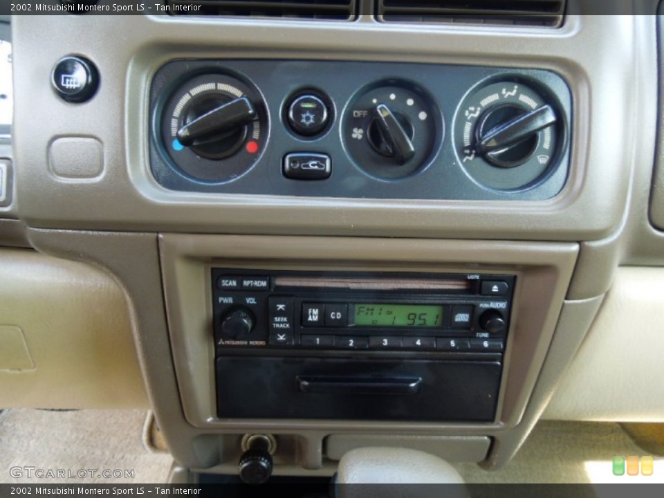 Tan Interior Controls for the 2002 Mitsubishi Montero Sport LS #69908168