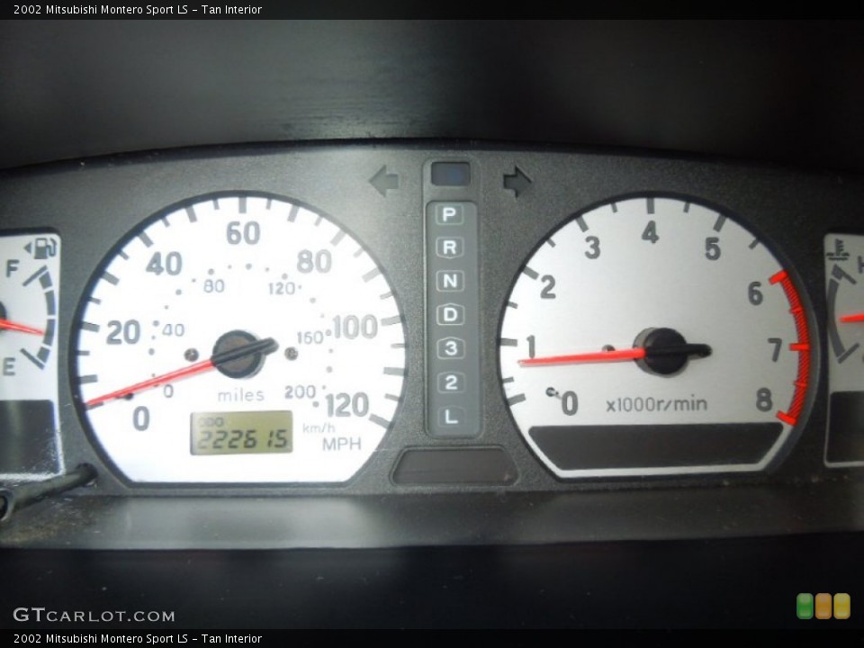Tan Interior Gauges for the 2002 Mitsubishi Montero Sport LS #69908186