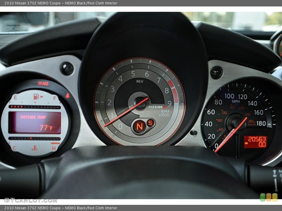 NISMO Black/Red Cloth Interior Gauges for the 2010 Nissan 370Z NISMO Coupe #69909281
