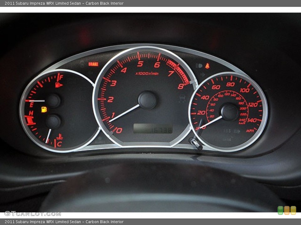Carbon Black Interior Gauges for the 2011 Subaru Impreza WRX Limited Sedan #69909509