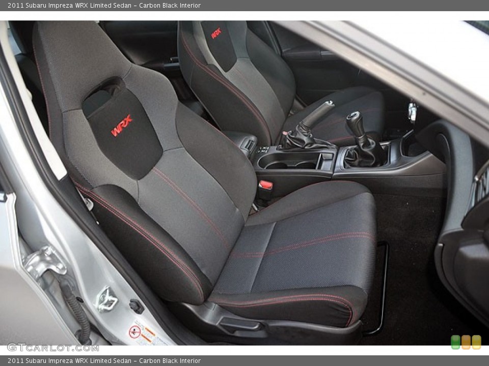 Carbon Black Interior Front Seat for the 2011 Subaru Impreza WRX Limited Sedan #69909593