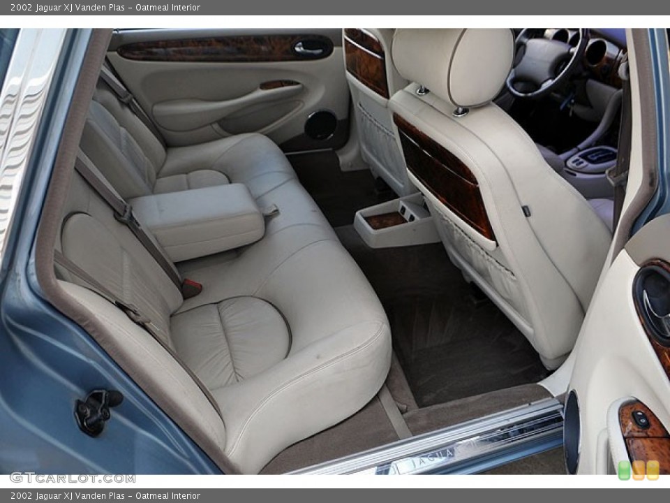 Oatmeal Interior Rear Seat for the 2002 Jaguar XJ Vanden Plas #69909821
