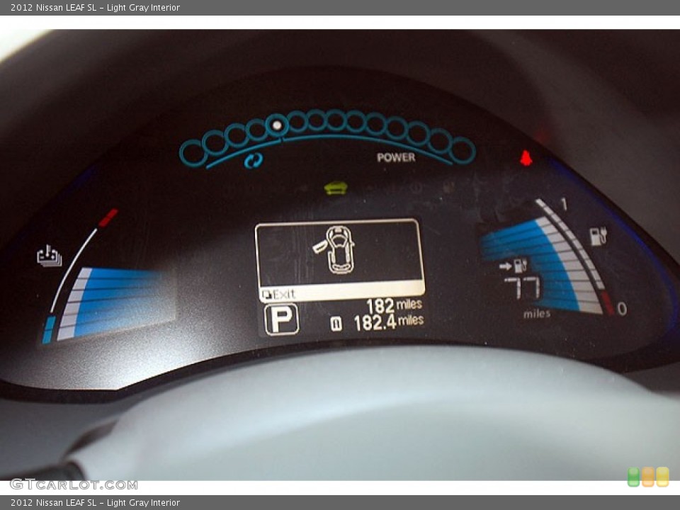 Light Gray Interior Gauges for the 2012 Nissan LEAF SL #69910130