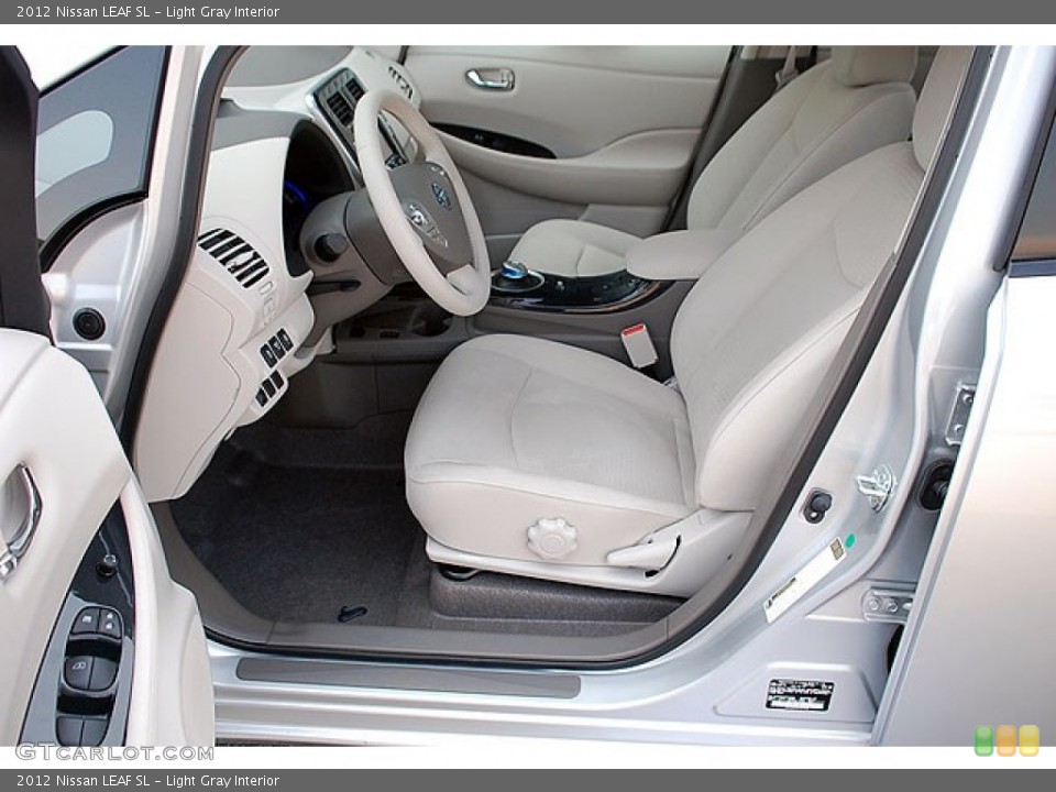 Light Gray Interior Prime Interior for the 2012 Nissan LEAF SL #69910184