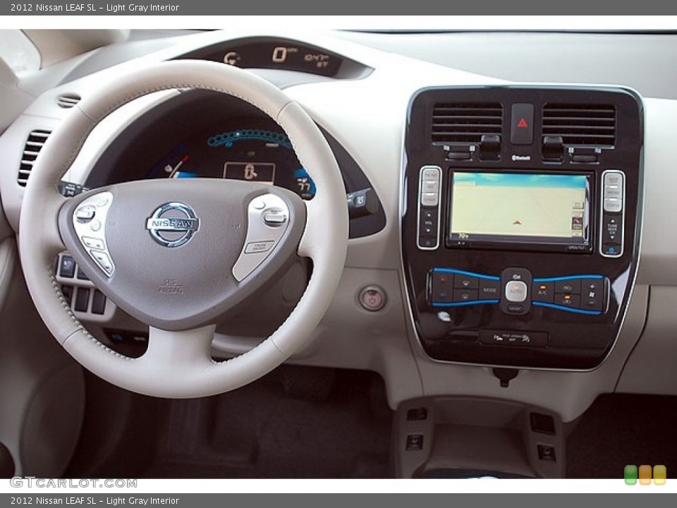 Light Gray Interior Dashboard for the 2012 Nissan LEAF SL #69910241
