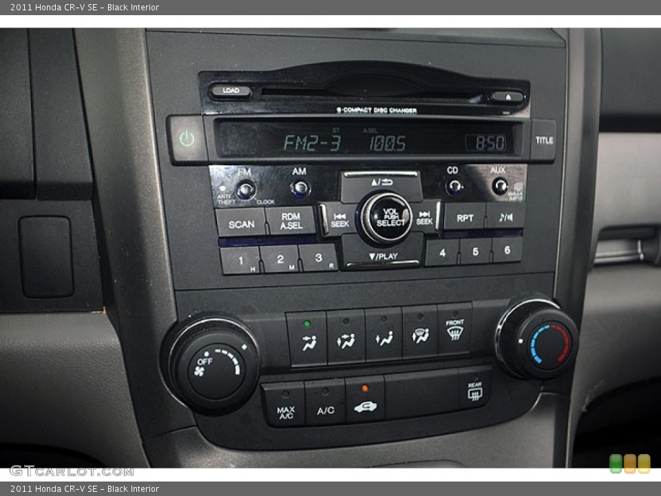 Black Interior Audio System for the 2011 Honda CR-V SE #69910358