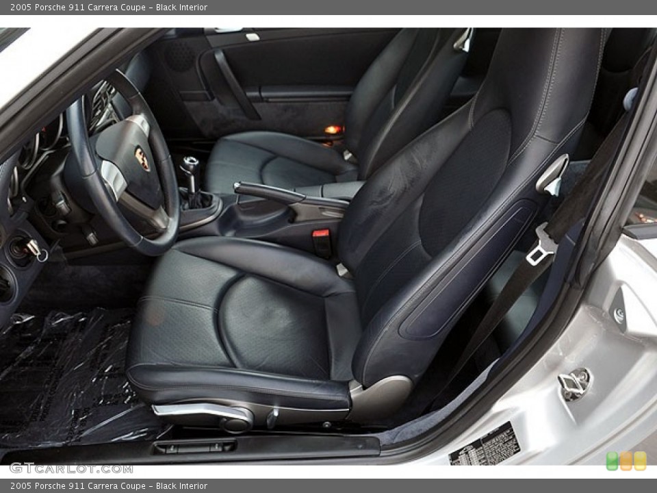 Black Interior Front Seat for the 2005 Porsche 911 Carrera Coupe #69910571