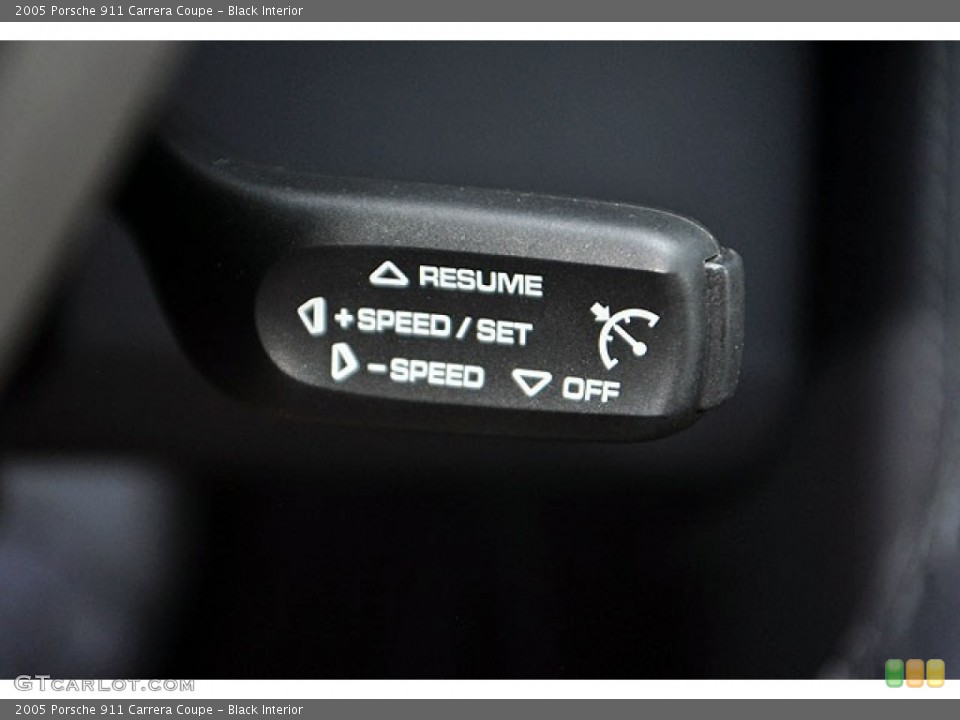 Black Interior Controls for the 2005 Porsche 911 Carrera Coupe #69910625