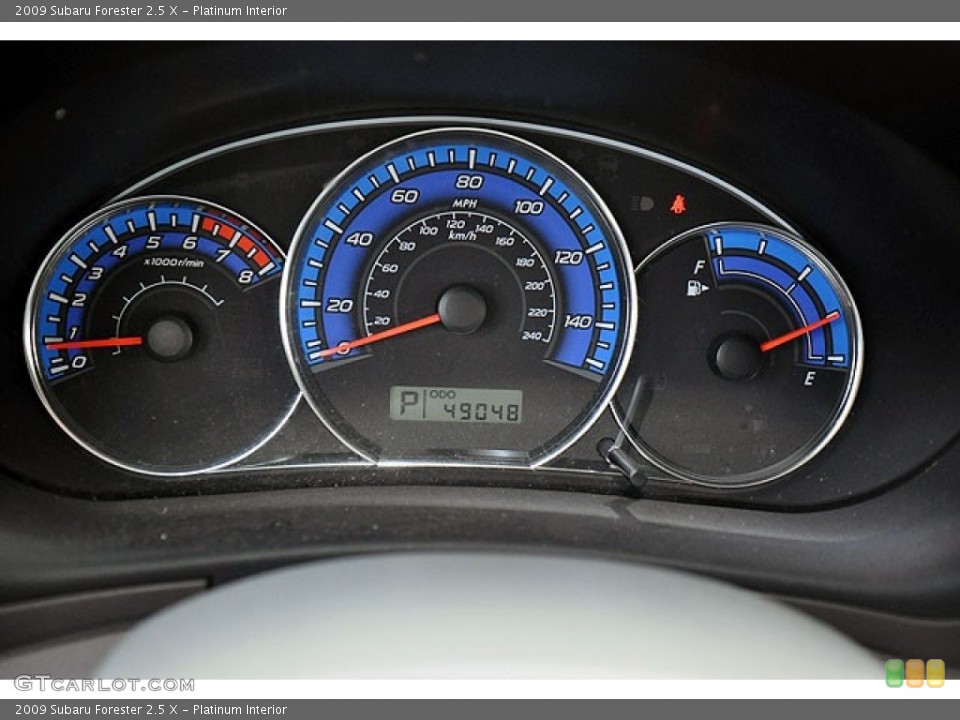 Platinum Interior Gauges for the 2009 Subaru Forester 2.5 X #69910733
