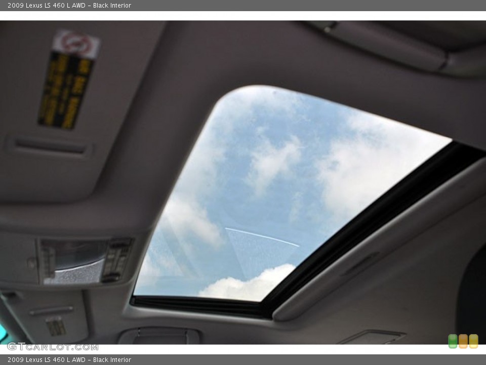 Black Interior Sunroof for the 2009 Lexus LS 460 L AWD #69910916