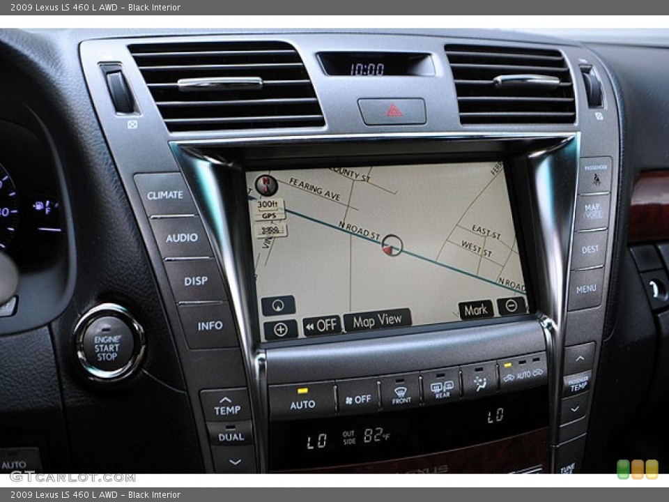 Black Interior Navigation for the 2009 Lexus LS 460 L AWD #69910958