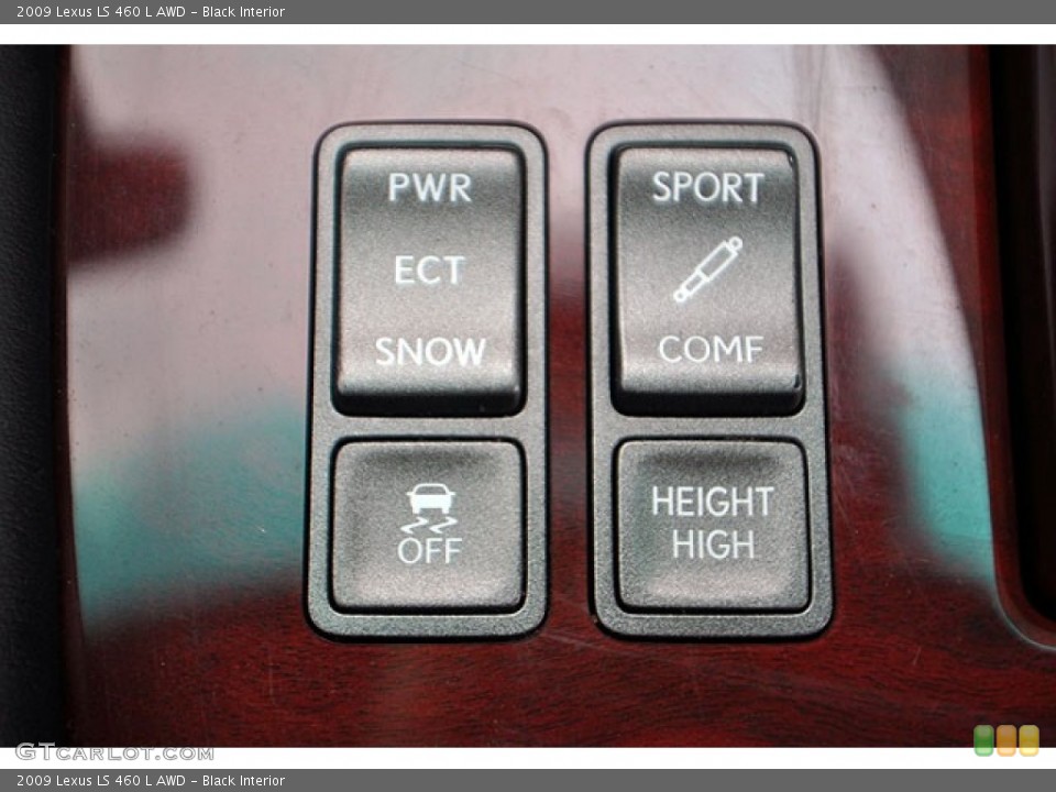 Black Interior Controls for the 2009 Lexus LS 460 L AWD #69911054