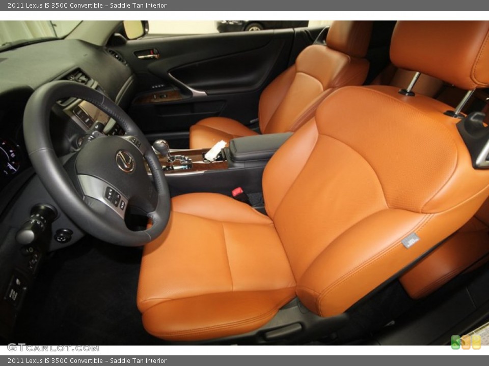 Saddle Tan Interior Front Seat for the 2011 Lexus IS 350C Convertible #69911288