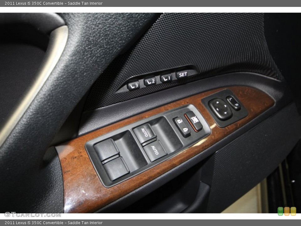 Saddle Tan Interior Controls for the 2011 Lexus IS 350C Convertible #69911402