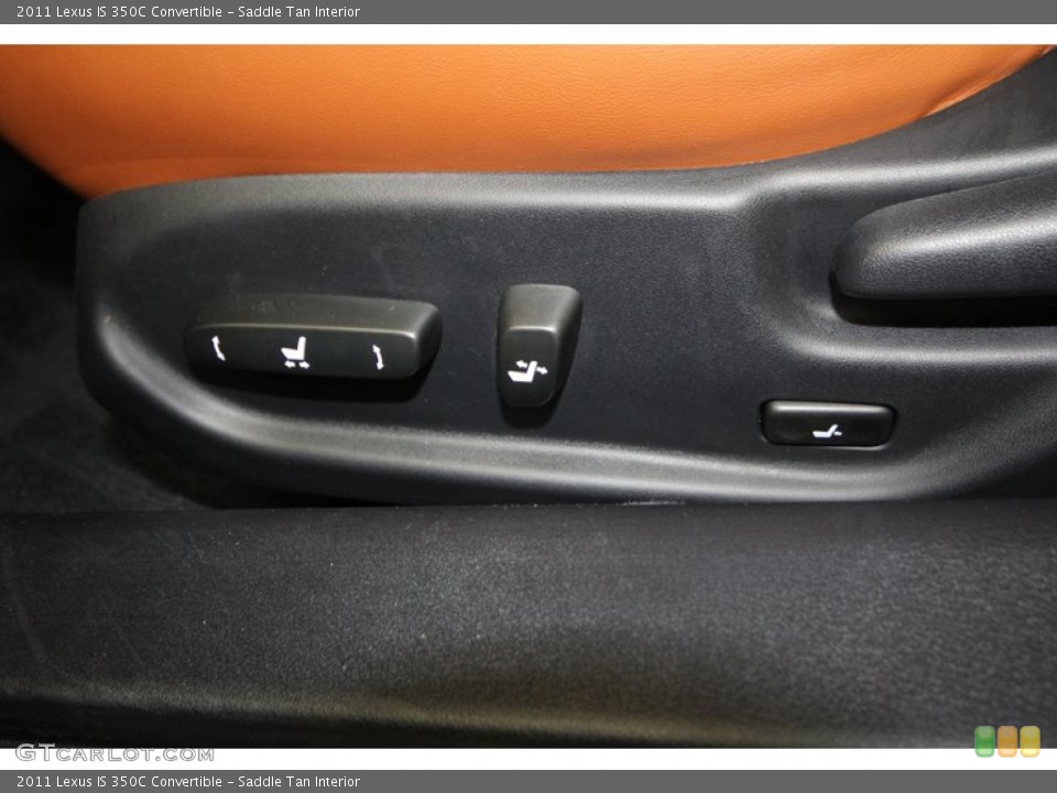 Saddle Tan Interior Controls for the 2011 Lexus IS 350C Convertible #69911411