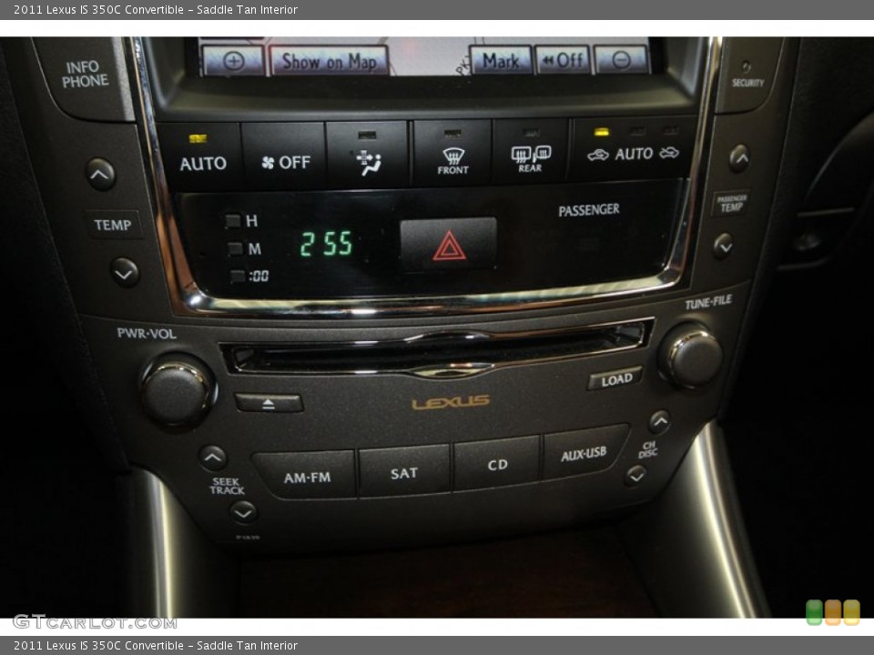 Saddle Tan Interior Controls for the 2011 Lexus IS 350C Convertible #69911468