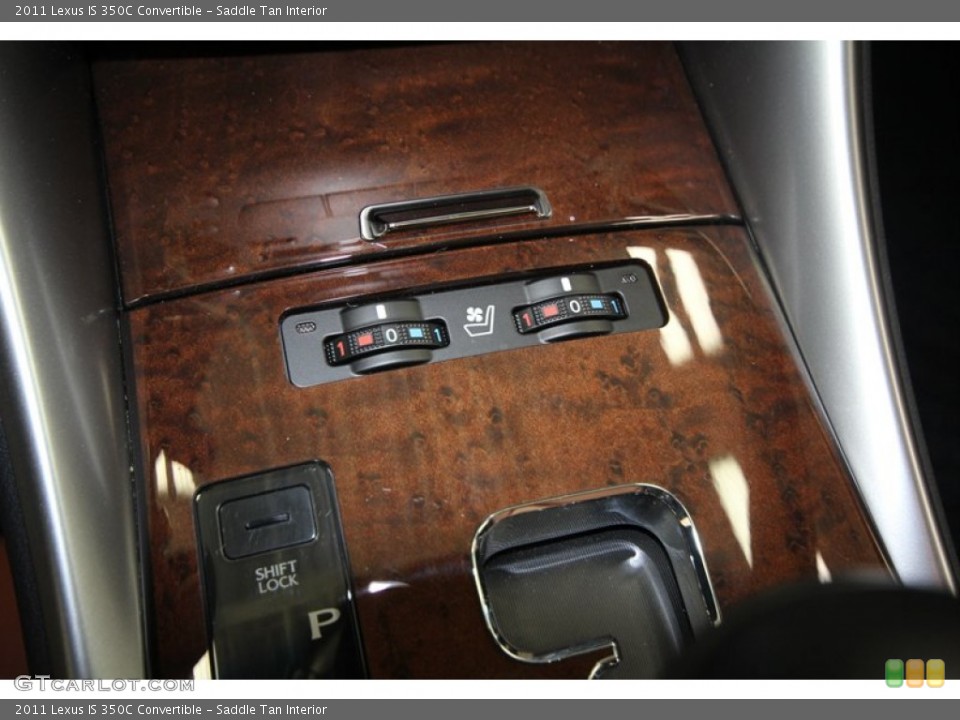 Saddle Tan Interior Controls for the 2011 Lexus IS 350C Convertible #69911480