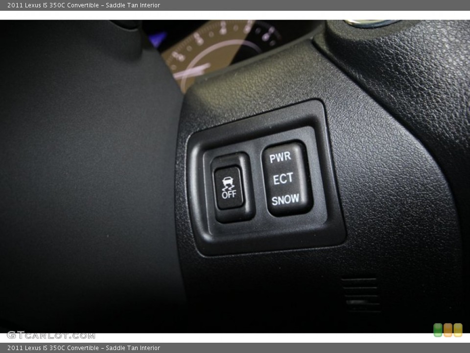 Saddle Tan Interior Controls for the 2011 Lexus IS 350C Convertible #69911525