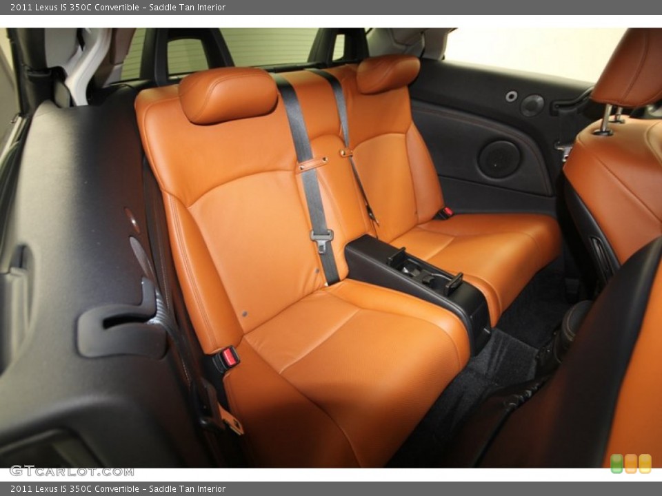Saddle Tan Interior Rear Seat for the 2011 Lexus IS 350C Convertible #69911588