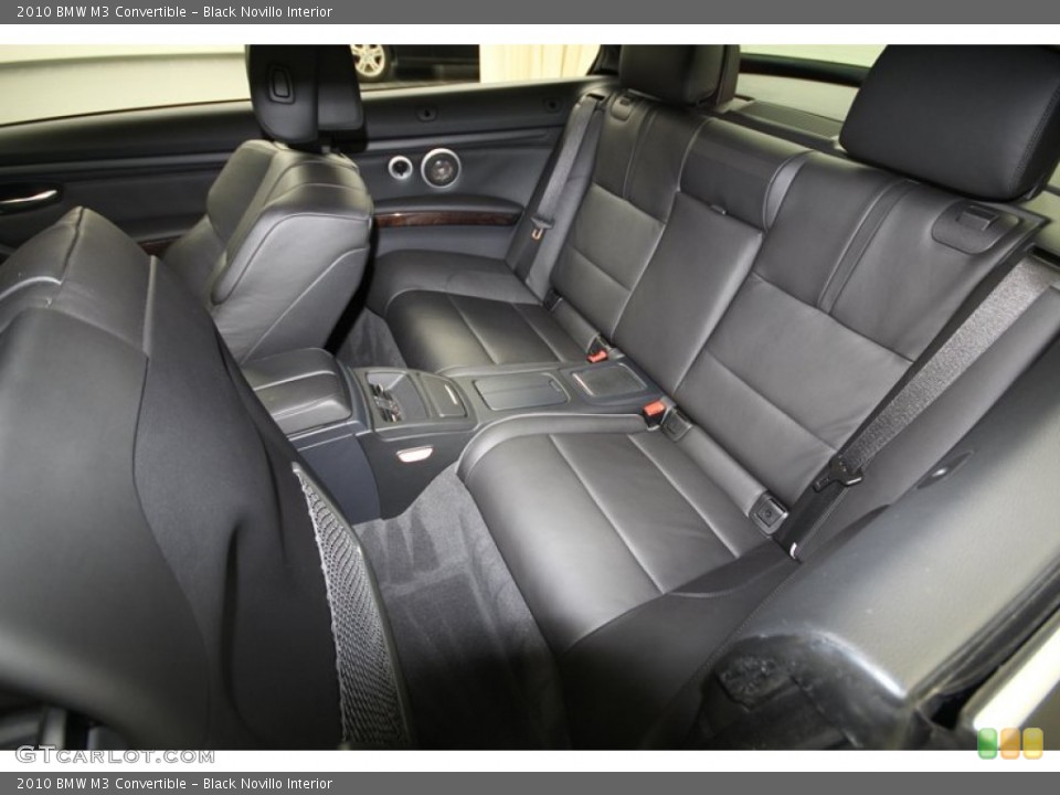 Black Novillo Interior Rear Seat for the 2010 BMW M3 Convertible #69912140