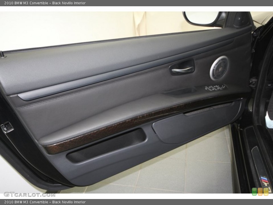 Black Novillo Interior Door Panel for the 2010 BMW M3 Convertible #69912149