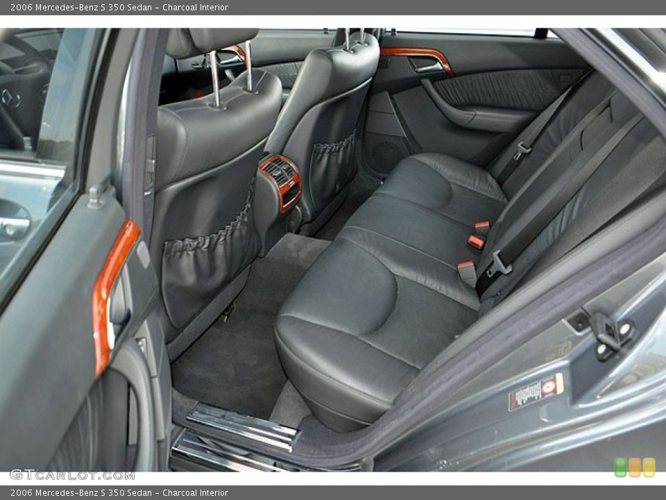 Charcoal Interior Rear Seat for the 2006 Mercedes-Benz S 350 Sedan #69913349