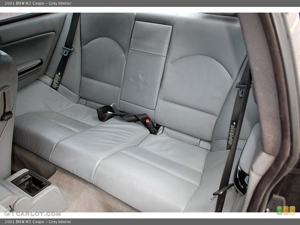 Grey Interior Rear Seat for the 2001 BMW M3 Coupe #69913624