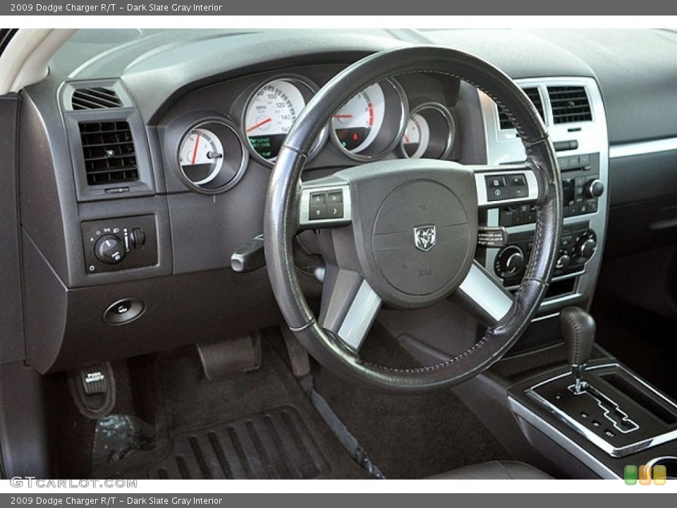 Dark Slate Gray Interior Steering Wheel for the 2009 Dodge Charger R/T #69914489