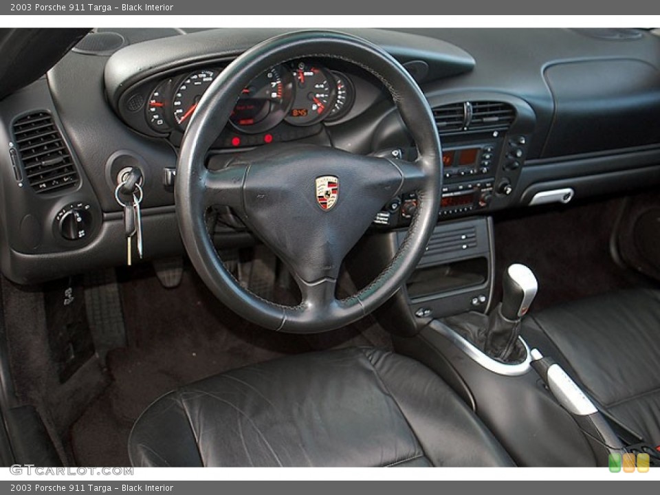 Black Interior Dashboard for the 2003 Porsche 911 Targa #69914771