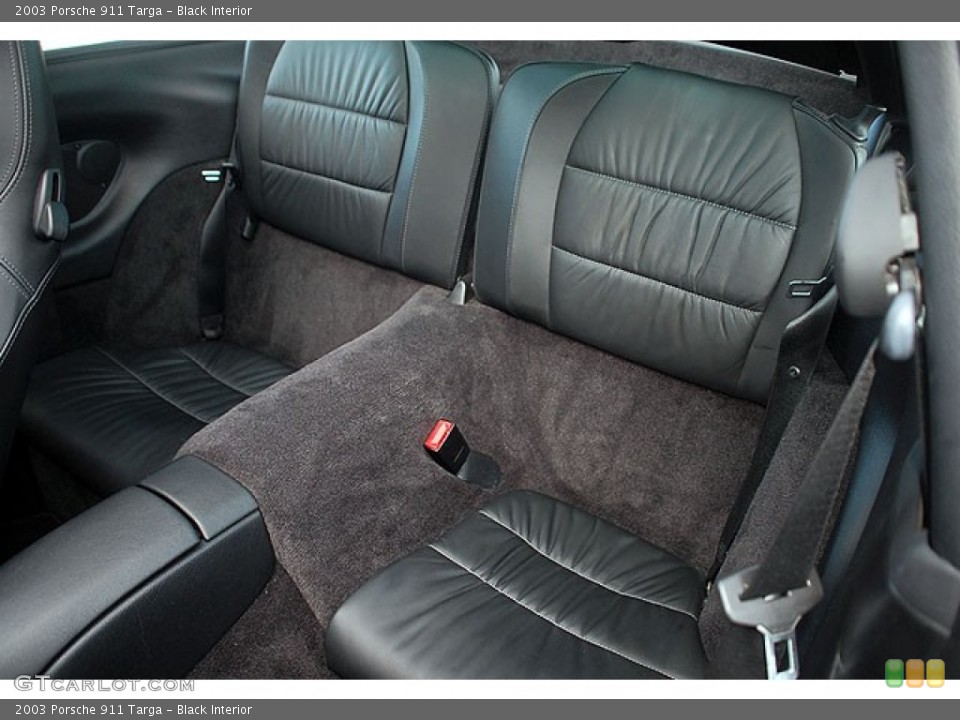 Black Interior Rear Seat for the 2003 Porsche 911 Targa #69914804
