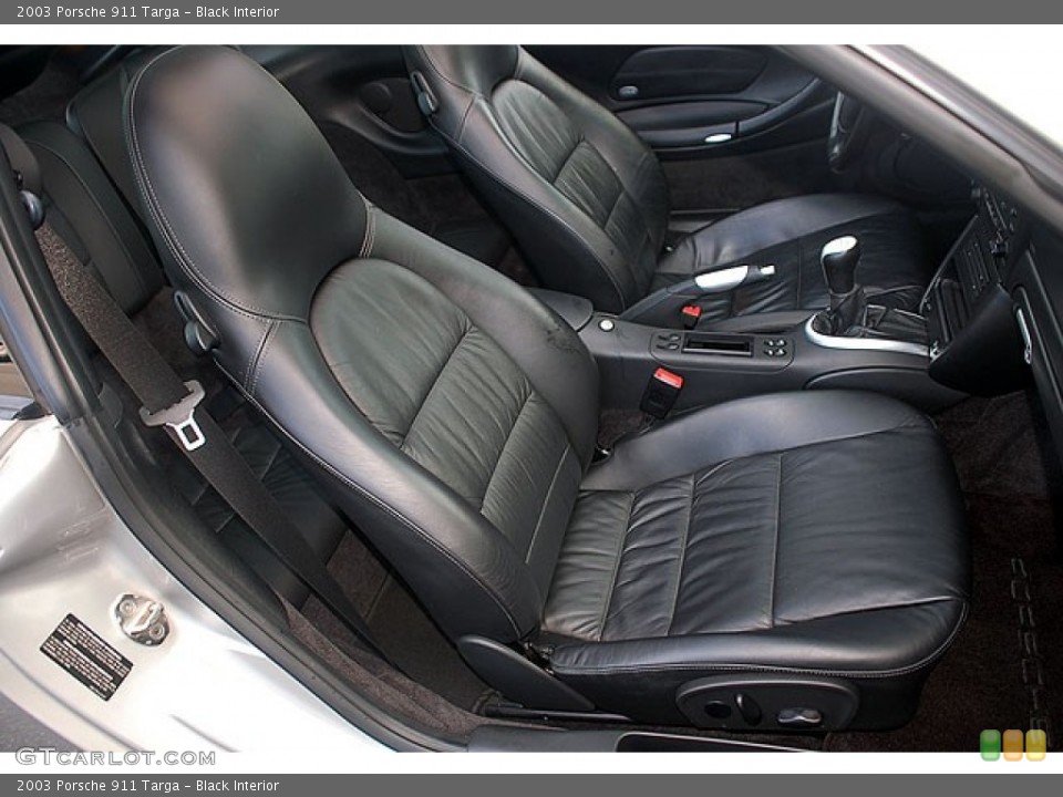 Black Interior Front Seat for the 2003 Porsche 911 Targa #69914822
