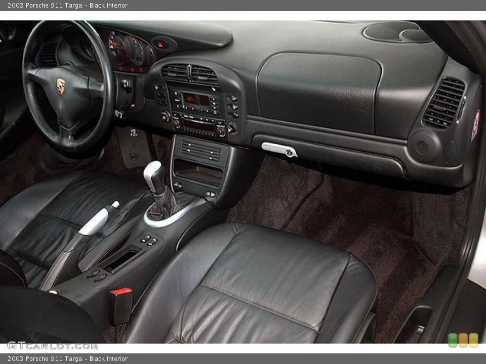 Black Interior Dashboard for the 2003 Porsche 911 Targa #69914831