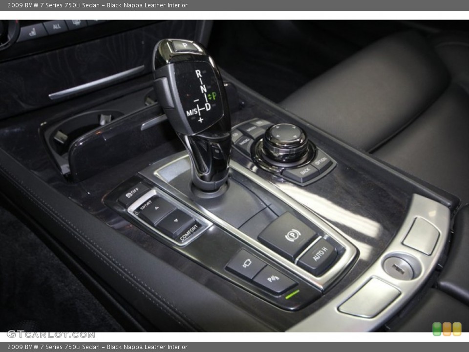 Black Nappa Leather Interior Transmission for the 2009 BMW 7 Series 750Li Sedan #69915591