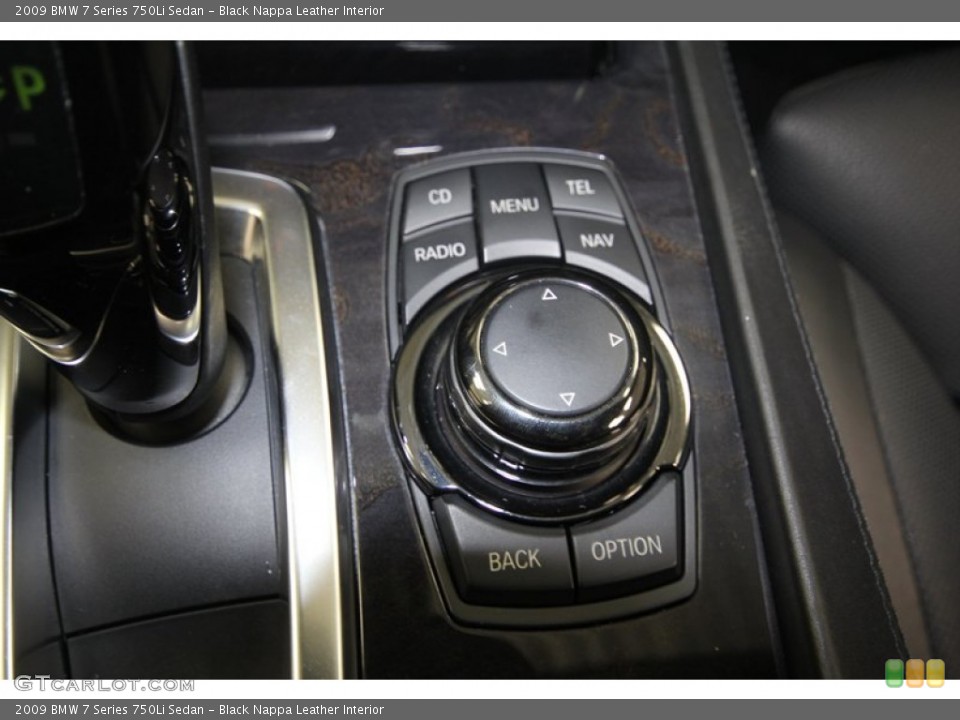 Black Nappa Leather Interior Controls for the 2009 BMW 7 Series 750Li Sedan #69915602