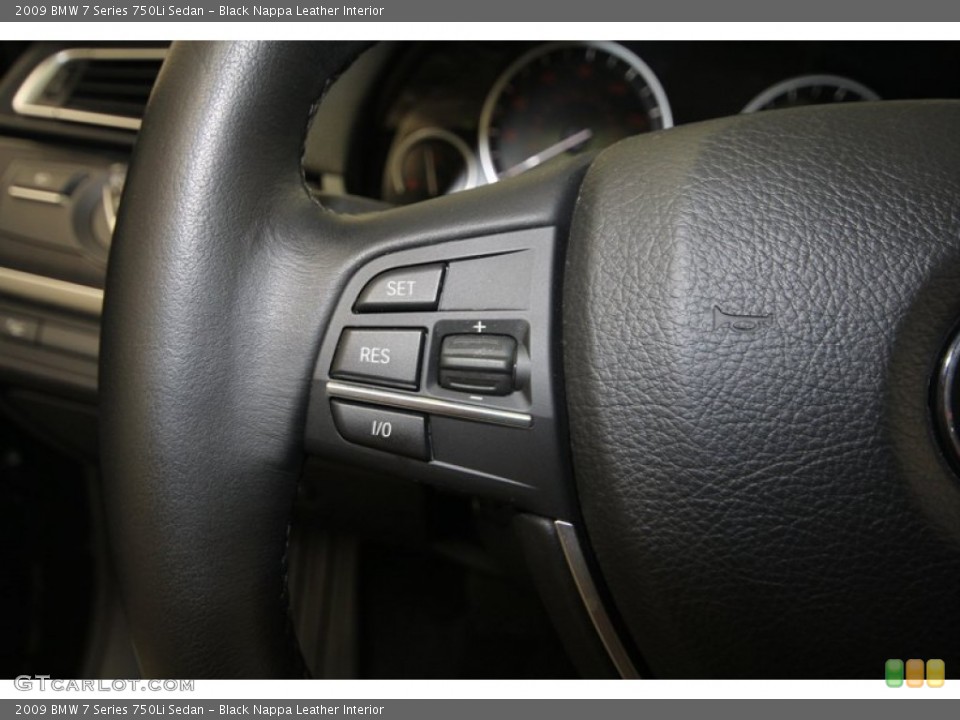 Black Nappa Leather Interior Controls for the 2009 BMW 7 Series 750Li Sedan #69915633