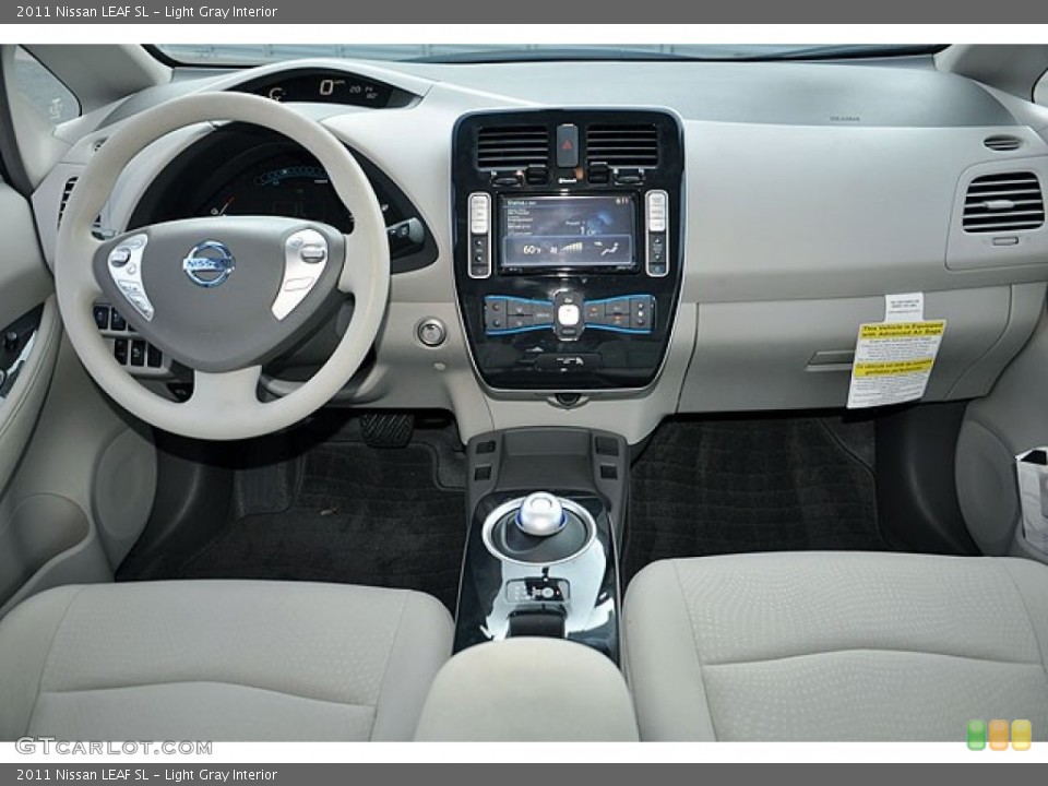Light Gray Interior Dashboard for the 2011 Nissan LEAF SL #69916556
